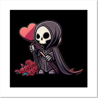 Valentine Grim Reaper Posters and Art
